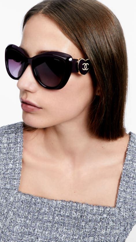 chanel heart glasses